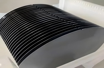 Polished silicon wafer and semiconductor chips after boron doping